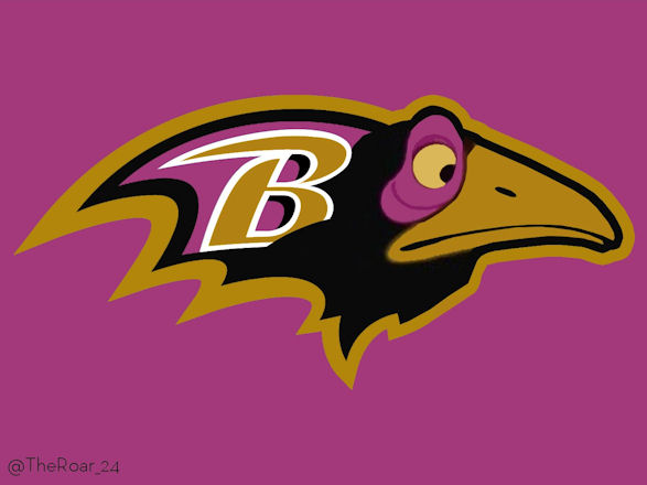 Diablo Maleficent Baltimore Ravens Logo fabric transfer